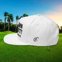 Flat Bill Cap (Embroidery) by Printify